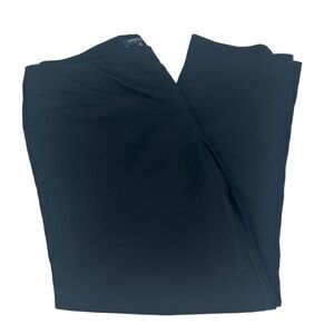 Lafayette 148 Lexington Black Straight Crop Ankle Pant Trouser Size 12 Old Money